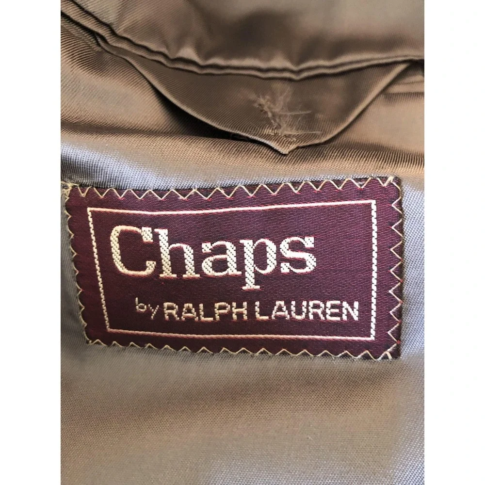 Chaps by Ralph Lauren Blazer Mens 42R Herringbone Pinstripe Made USA Barneys